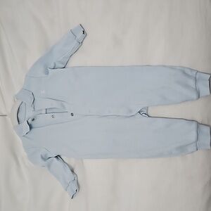 Ralph Lauren Soft Cotton Polo Coverall in light blue